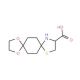 1,4-Dioxa-9-thia-12-azadispiro[4.2.4.2]-tetradecane-11-carboxylic acid (CAS 1030253-98-5) - chemical structure image