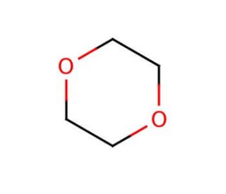 1,4-Dioxane (CAS 123-91-1) - chemical structure image