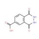 1,4-dioxo-1,2,3,4-tetrahydrophthalazine-6-carboxylic acid (CAS 42972-13-4) - chemical structure image