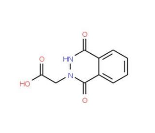 (1,4-dioxo-3,4-dihydrophthalazin-2(1H)-yl)acetic acid (CAS 2257-64-9) - chemical structure image
