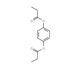 1,4-Dipropionyloxybenzene (CAS 7402-28-0) - chemical structure image