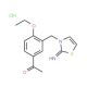 1-{4-ethoxy-3-[(2-imino-1,3-thiazol-3(2H)-yl)methyl]phenyl}ethanone hydrochloride - chemical structure image