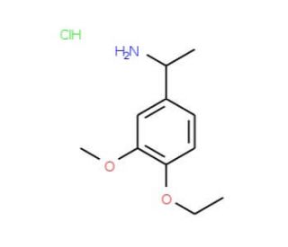 1-(4-ethoxy-3-methoxyphenyl)ethanamine hydrochloride - chemical structure image