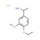 1-(4-ethoxy-3-methoxyphenyl)ethanamine hydrochloride - chemical structure image