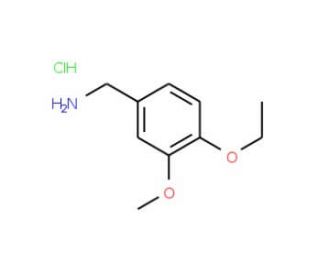 1-(4-ethoxy-3-methoxyphenyl)methanamine hydrochloride - chemical structure image