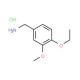 1-(4-ethoxy-3-methoxyphenyl)methanamine hydrochloride - chemical structure image