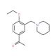 1-[4-ethoxy-3-(piperidin-1-ylmethyl)phenyl]ethanone - chemical structure image