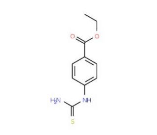 1-(4-Ethoxycarbonylphenyl)-2-thiourea (CAS 23051-16-3) - chemical structure image