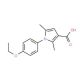 1-(4-ethoxyphenyl)-2,5-dimethyl-1H-pyrrole-3-carboxylic acid (CAS 3807-59-8) - chemical structure image