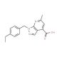 1-(4-ethylbenzyl)-6-methyl-1H-pyrazolo[3,4-b]pyridine-4-carboxylic acid - chemical structure image