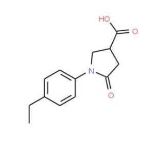 1-(4-Ethylphenyl)-2-oxopyrrolidine-4-carboxylic acid - chemical structure image