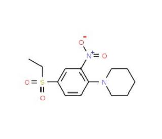 1-[4-(Ethylsulfonyl)-2-nitrophenyl]piperidine - chemical structure image