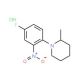 1-(4-Fluoro-2-nitrophenyl)-2-methylpiperidinehydrochloride - chemical structure image