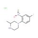 1-(4-Fluoro-2-nitrophenyl)-3-methylpiperazinehydrochloride - chemical structure image