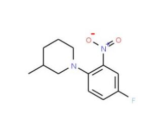 1-(4-Fluoro-2-nitrophenyl)-3-methylpiperidine - chemical structure image