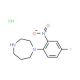 1-(4-Fluoro-2-nitrophenyl)homopiperazine hydrochloride - chemical structure image