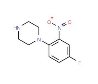1-(4-Fluoro-2-nitrophenyl)piperazine (CAS 243128-46-3) - chemical structure image