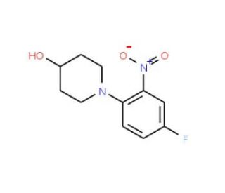 1-(4-Fluoro-2-nitrophenyl)piperidin-4-ol - chemical structure image