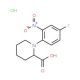 1-(4-Fluoro-2-nitrophenyl)piperidine-2-carboxylic acid hydrochloride - chemical structure image