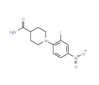 1-(4-Fluoro-2-nitrophenyl)piperidine-4-carboxamide - chemical structure image