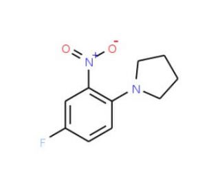 1-(4-Fluoro-2-nitrophenyl)pyrrolidine (CAS 778-56-3) - chemical structure image