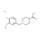 1-(4-Fluoro-3-methoxybenzyl)piperidine-4-carboxylic acid hydrochloride - chemical structure image