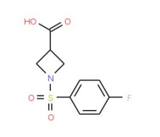 1-(4-Fluoro-benzenesulfonyl)-azetidine-3-carboxylic acid - chemical structure image