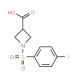 1-(4-Fluoro-benzenesulfonyl)-azetidine-3-carboxylic acid - chemical structure image