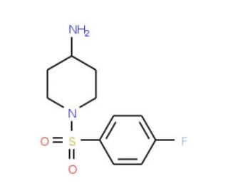 1-(4-Fluoro-benzenesulfonyl)-piperidin-4-ylamine - chemical structure image