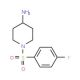 1-(4-Fluoro-benzenesulfonyl)-piperidin-4-ylamine - chemical structure image