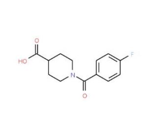 1-(4-Fluoro-benzoyl)-piperidine-4-carboxylic acid (CAS 139679-45-1) - chemical structure image