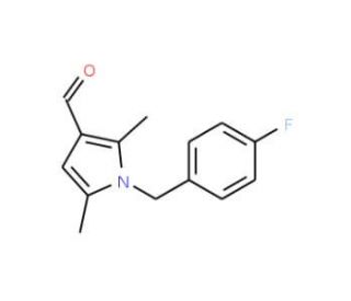 1-(4-Fluoro-benzyl)-2,5-dimethyl-1H-pyrrole-3-carbaldehyde - chemical structure image