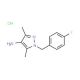 1-(4-Fluoro-benzyl)-3,5-dimethyl-1H-pyrazol-4-ylamine hydrochloride - chemical structure image