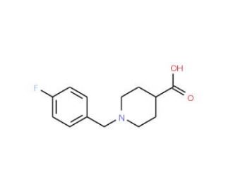 1-(4-Fluoro-benzyl)-piperidine-4-carboxylic acid - chemical structure image