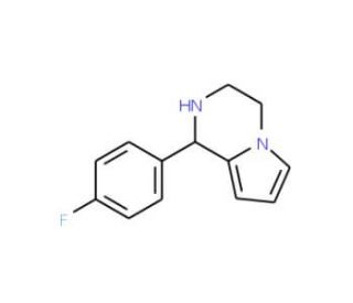1-(4-Fluoro-phenyl)-1,2,3,4-tetrahydro-pyrrolo[1,2-a]pyrazine - chemical structure image