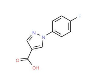 1-(4-Fluoro-phenyl)-1H-pyrazole-4-carboxylic acid - chemical structure image