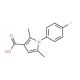 1-(4-Fluoro-phenyl)-2,5-dimethyl-1H-pyrrole-3-carboxylic acid (CAS 519151-74-7) - chemical structure image