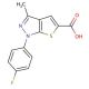 1-(4-Fluoro-phenyl)-3-methyl-1H-thieno[2,3-c]pyrazole-5-carboxylic acid - chemical structure image