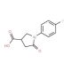 1-(4-Fluoro-phenyl)-5-oxo-pyrrolidine-3-carboxylic acid (CAS 56617-43-7) - chemical structure image