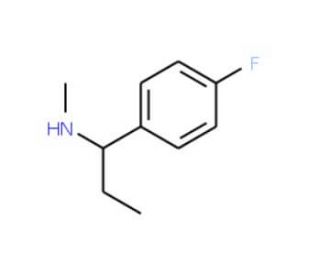 [1-(4-Fluoro-phenyl)-propyl]-methyl-amine - chemical structure image