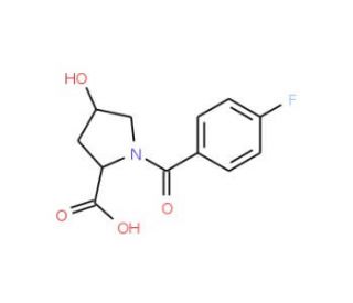 1-(4-Fluorobenzoyl)-4-hydroxy-2-pyrrolidinecarboxylic acid - chemical structure image