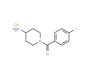 1-(4-Fluorobenzoyl)piperidin-4-amine hydrochloride - chemical structure image