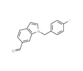 1-(4-Fluorobenzyl)-1H-indole-6-carbaldehyde - chemical structure image