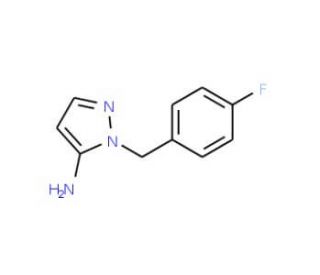 1-(4-fluorobenzyl)-1H-pyrazol-5-amine - chemical structure image