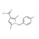 1-(4-Fluorobenzyl)-2,5-dimethyl-1H-pyrrole-3-carboxylic acid - chemical structure image
