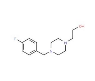 1-(4-Fluorobenzyl)-4-(2-hydroxyethyl)piperazine (CAS 174561-11-6) - chemical structure image