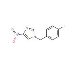 1-(4-fluorobenzyl)-4-nitro-1H-imidazole - chemical structure image