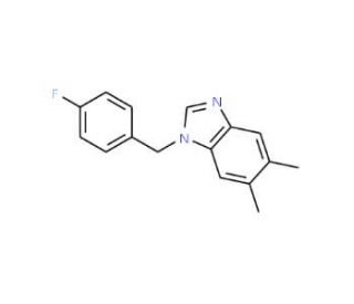 1-(4-fluorobenzyl)-5,6-dimethyl-1H-benzimidazole - chemical structure image