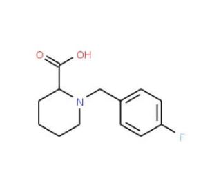 1-(4-fluorobenzyl)piperidine-2-carboxylic acid (CAS 1030610-75-3) - chemical structure image