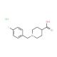 1-(4-Fluorobenzyl)piperidine-4-carboxylic acid hydrochloride - chemical structure image